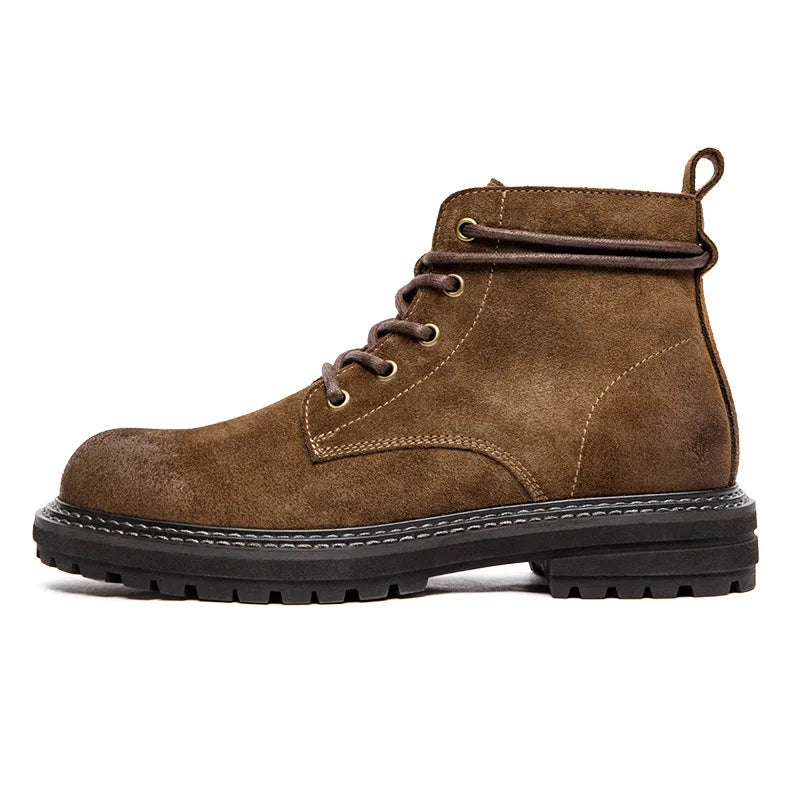 Harland Leather Lace-Up Ankle Boots