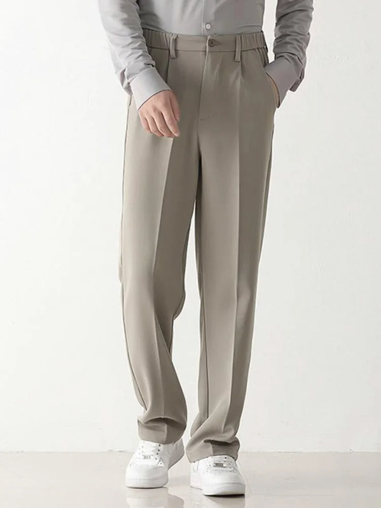 Montari Cotton Pleated Trousers