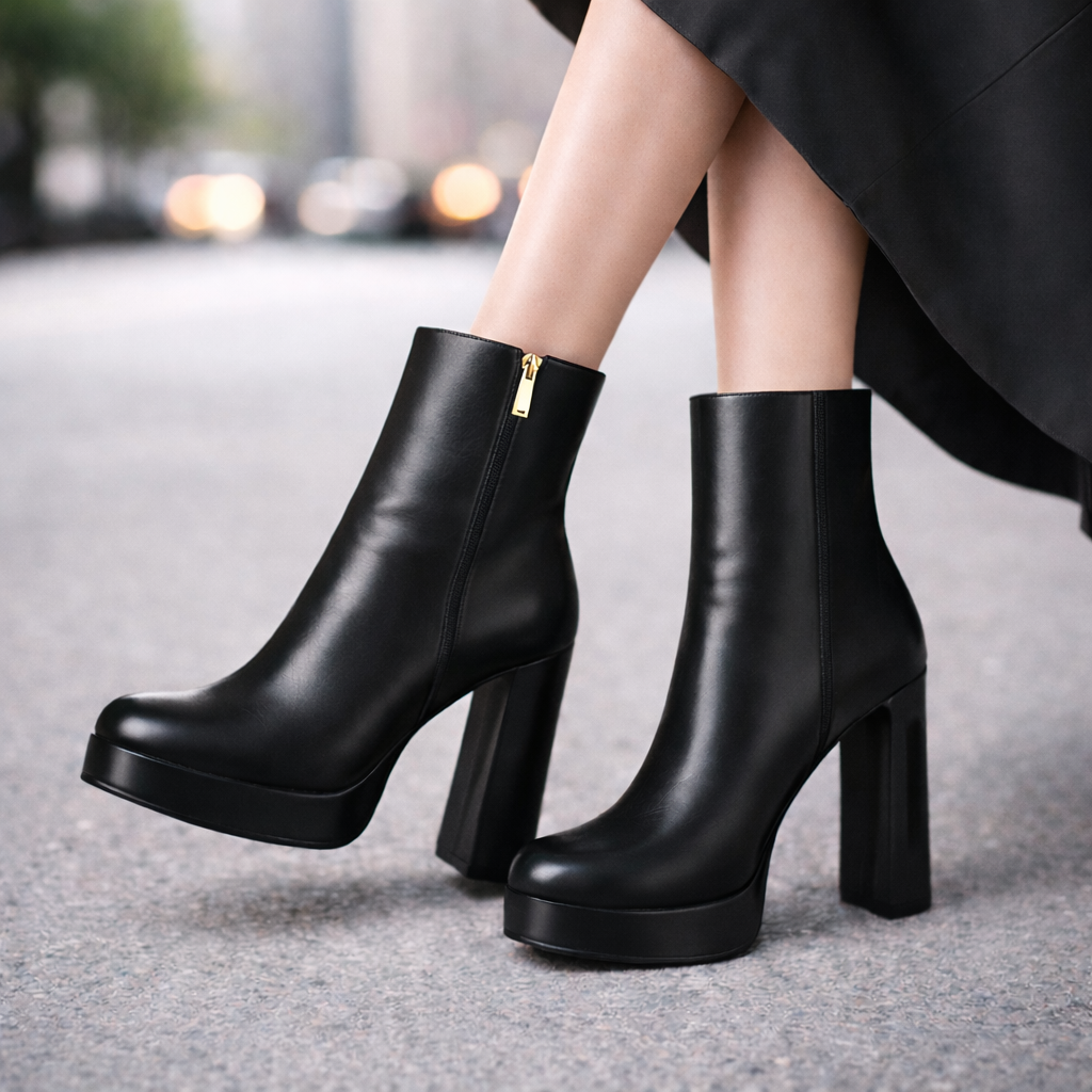 Savona Genuine Leather Heels