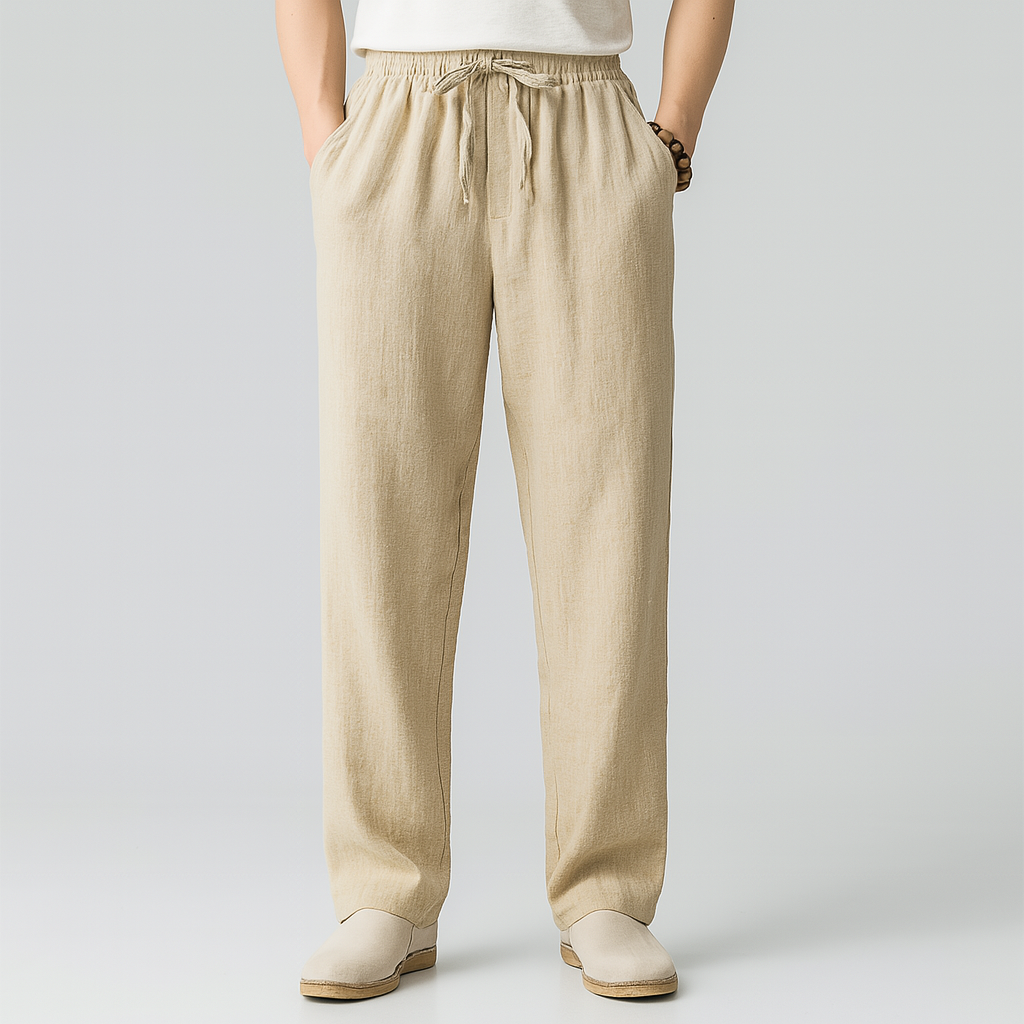 Montari Linen Drawstring Pants