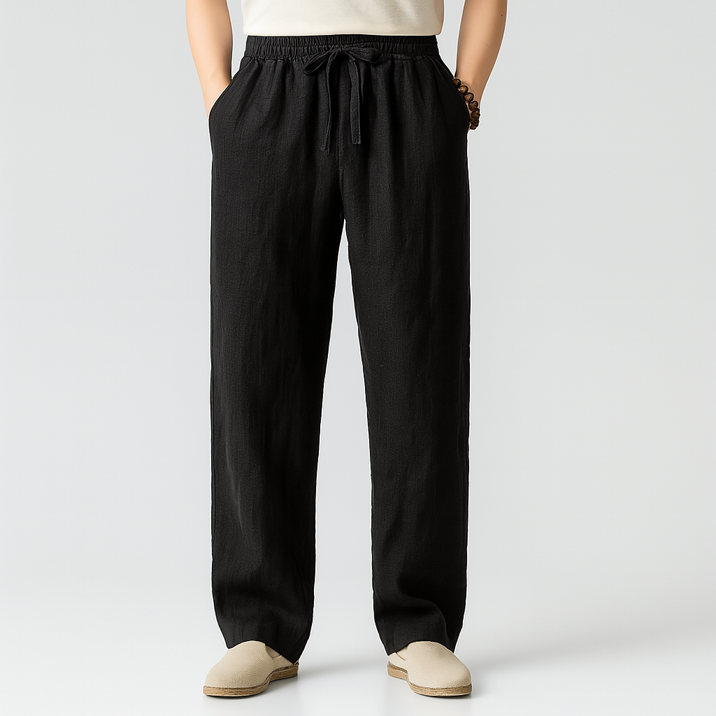 Montari Linen Drawstring Pants