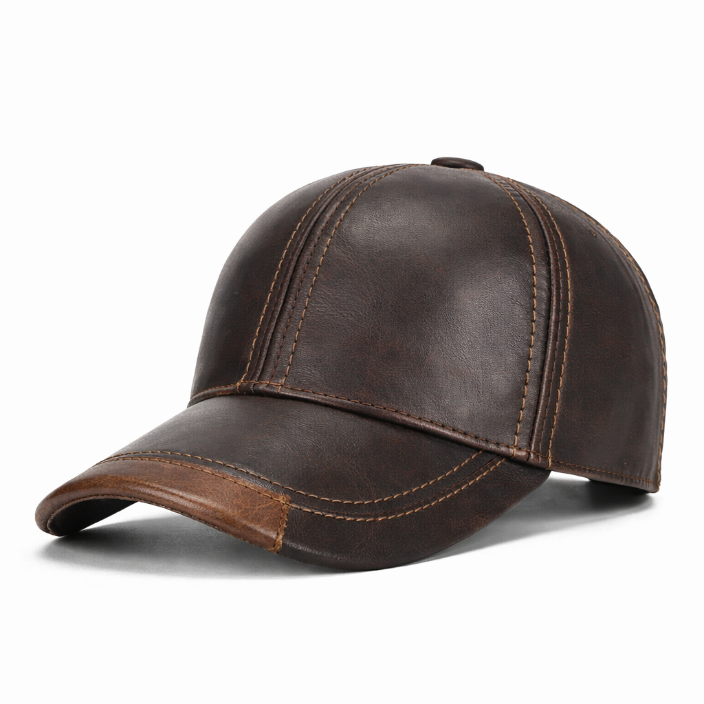 Montari Genuine Leather Vintage Cap