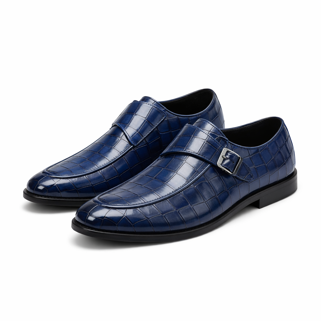 Montari Monk Strap Genuine Leather Shoes