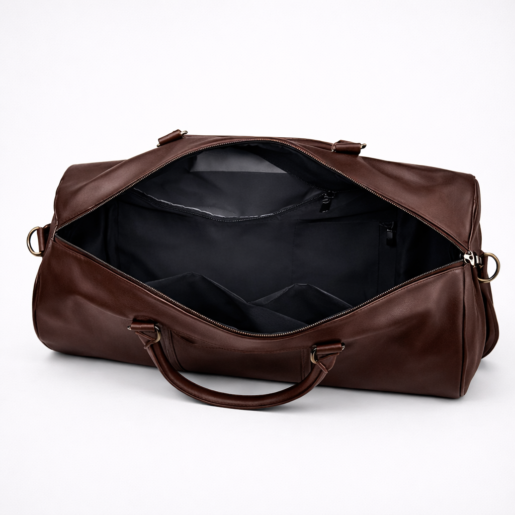 Montari Genuine Leather Duffle Bag