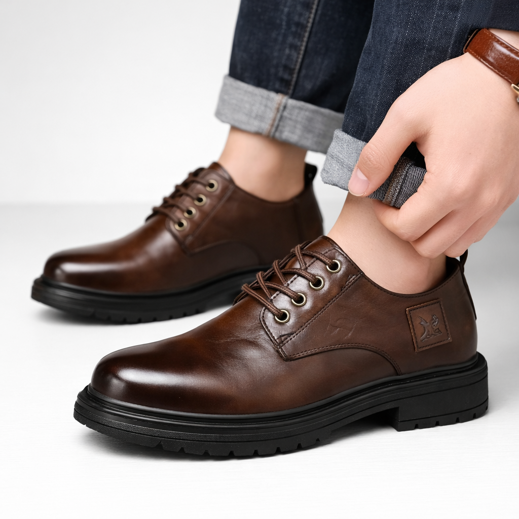 Halden Genuine Leather Ankle Boots