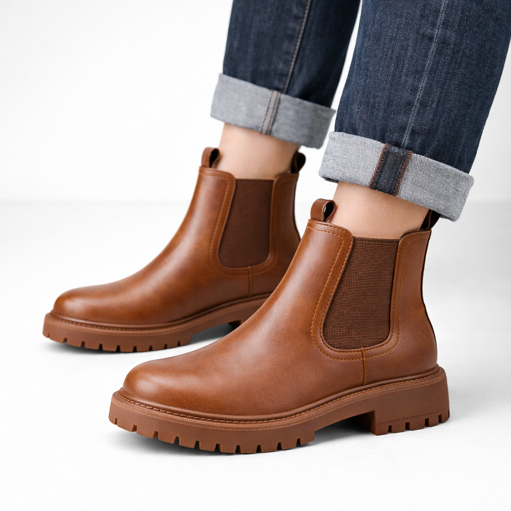 Savina Genuine Leather Chelsea Boots
