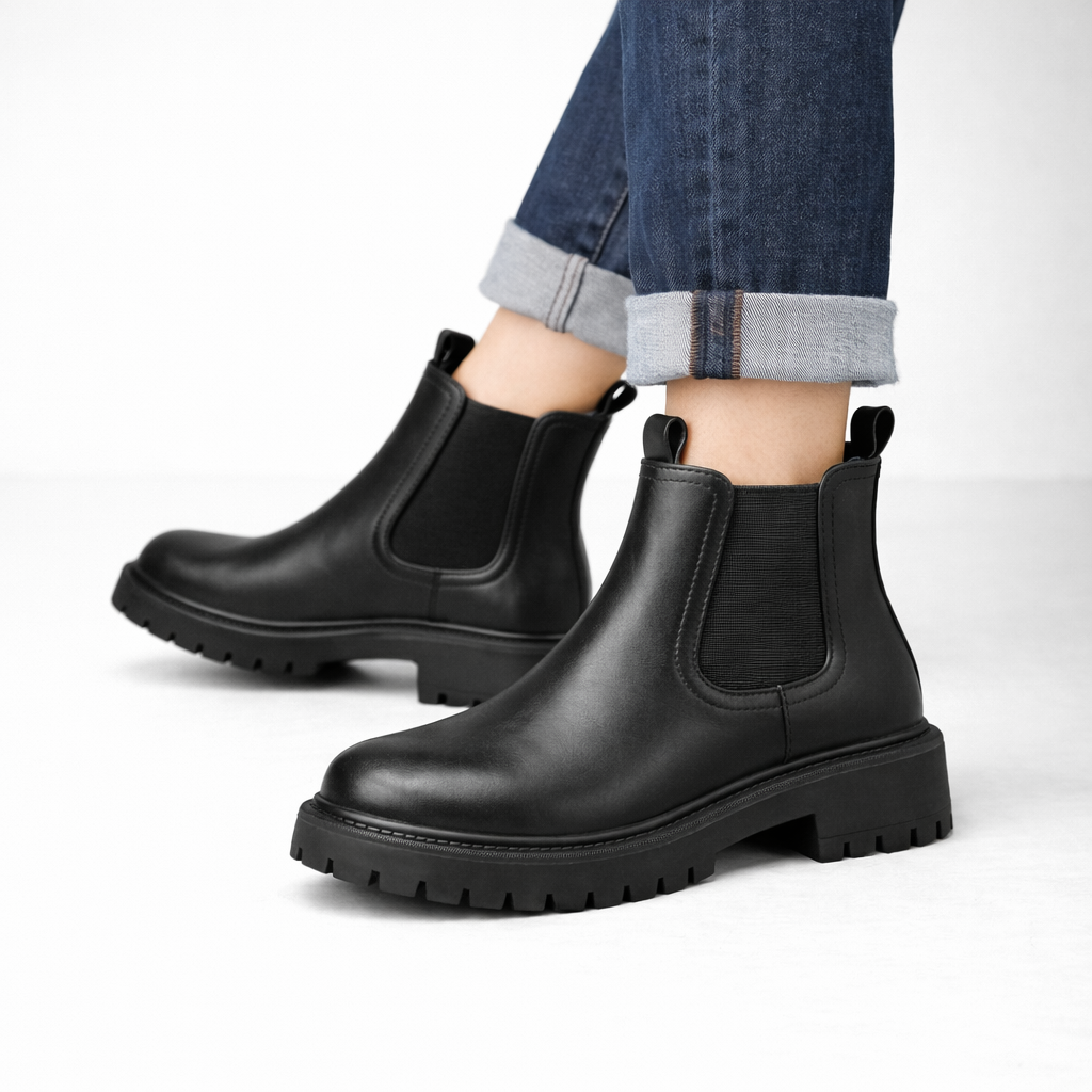 Savina Genuine Leather Chelsea Boots