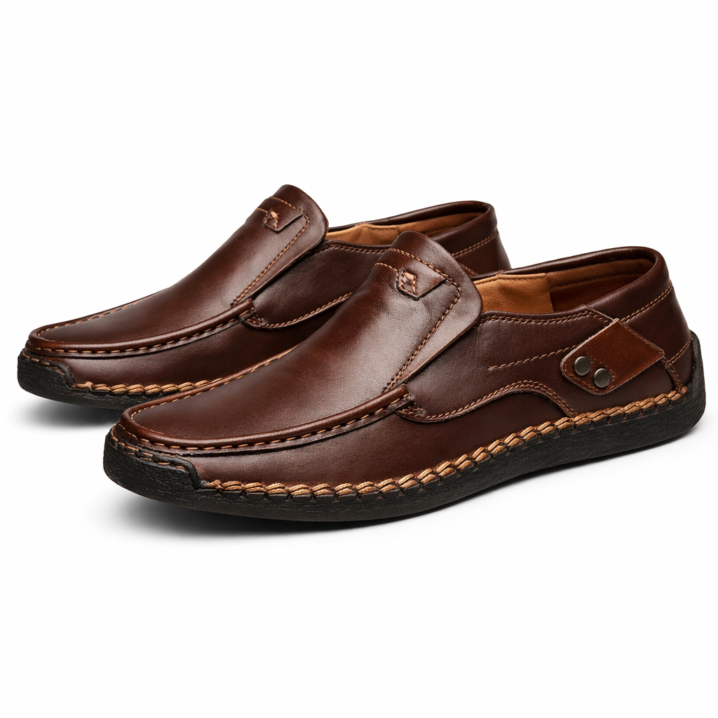 Halden Genuine Leather Slip-On Loafers
