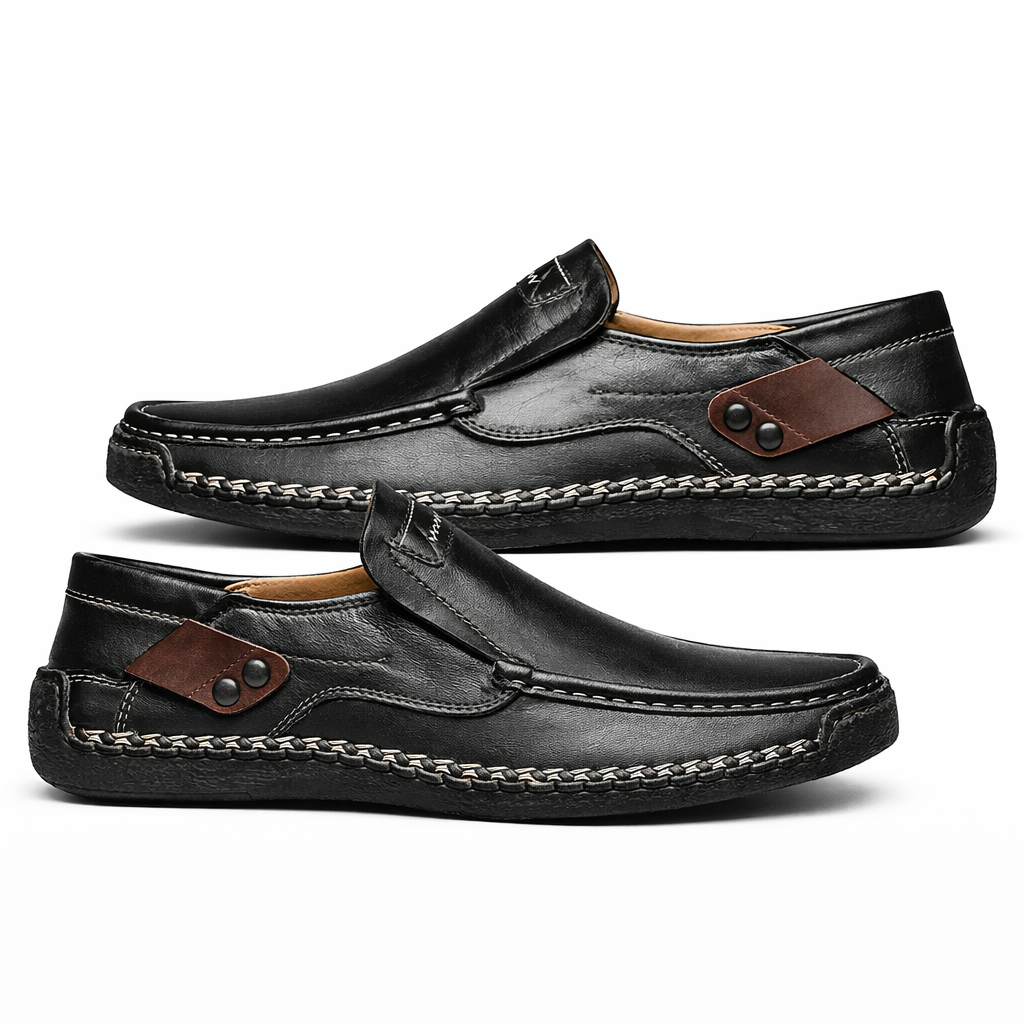 Halden Genuine Leather Slip-On Loafers
