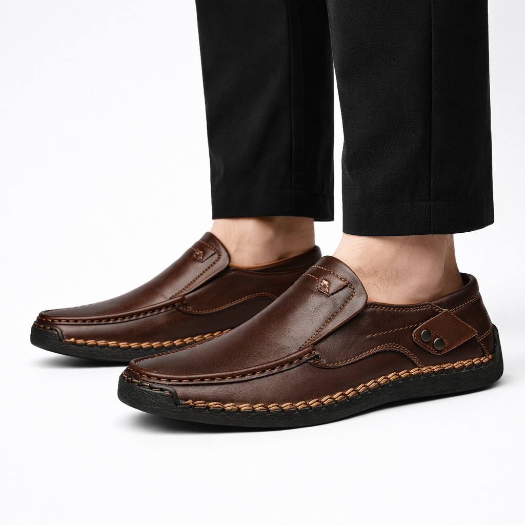 Halden Genuine Leather Slip-On Loafers