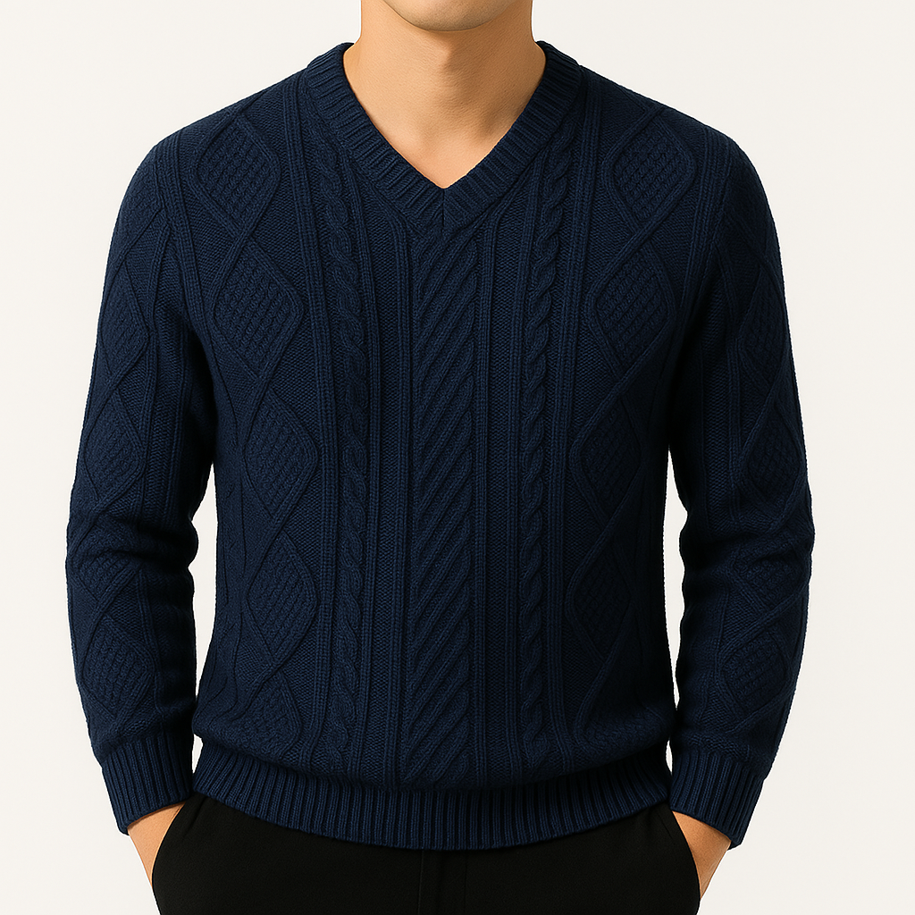 Montari Wool Cable-Knit Sweater