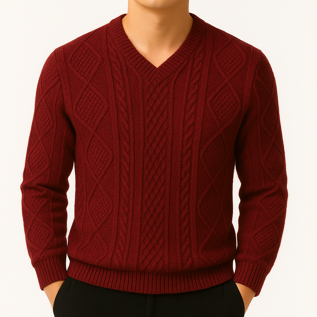 Montari Wool Cable-Knit Sweater