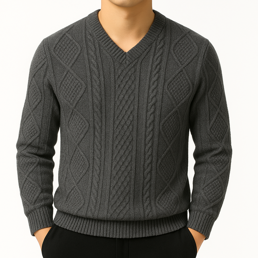 Montari Wool Cable-Knit Sweater