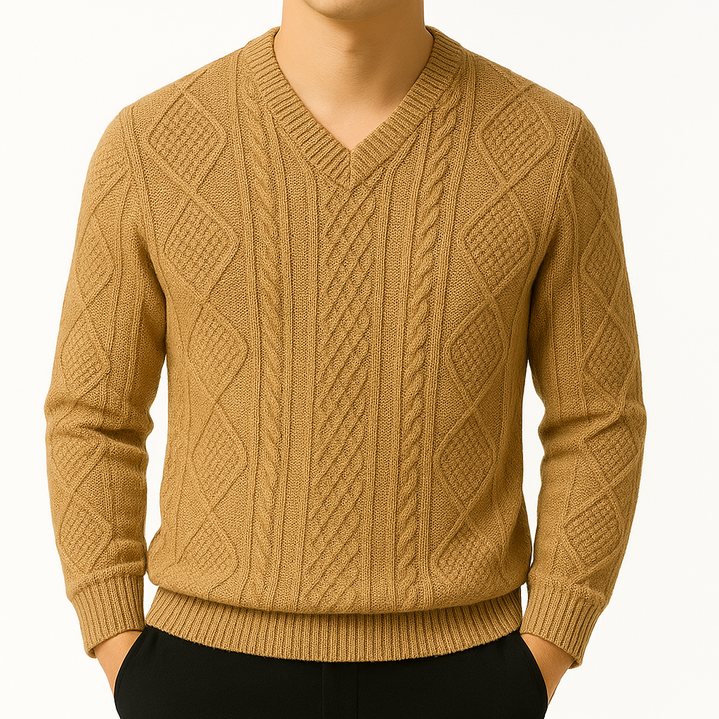 Montari Wool Cable-Knit Sweater