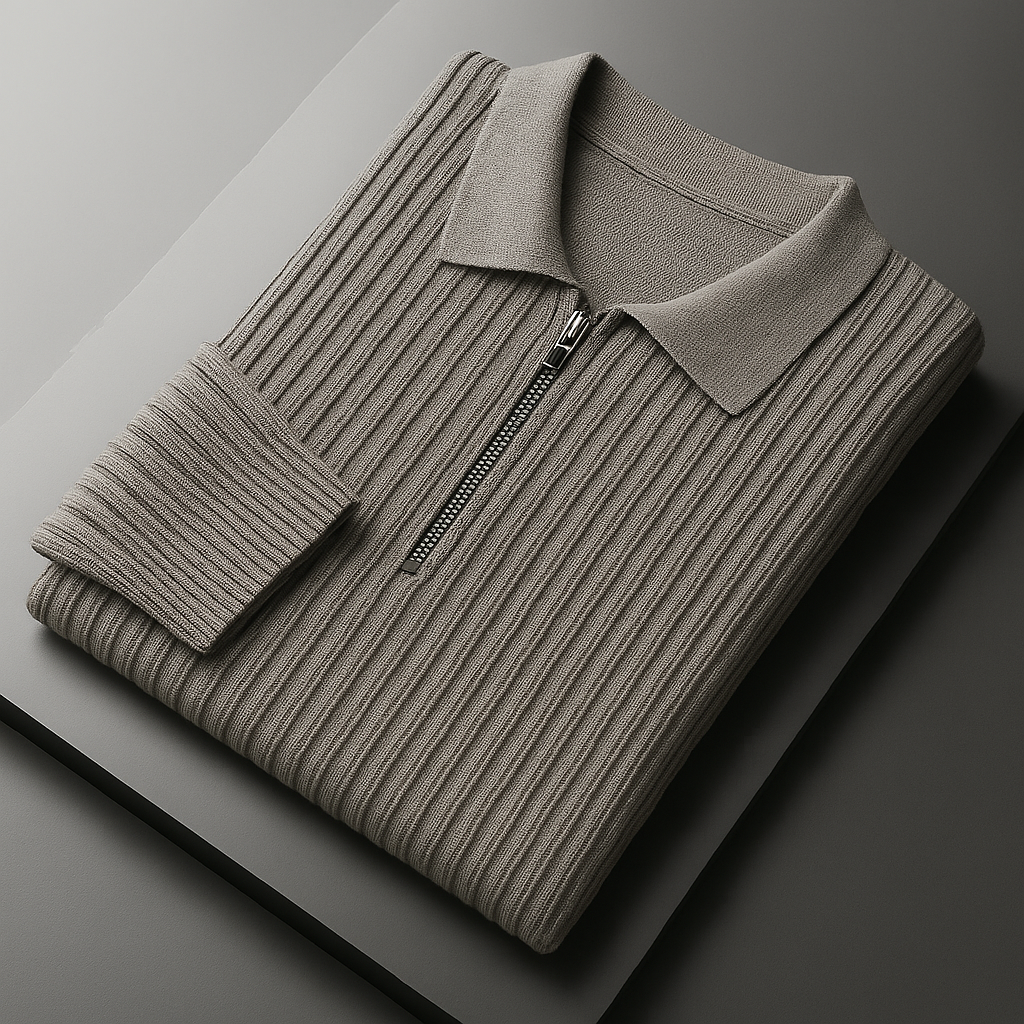 Elliot Cotton Quarter-Zip Sweater