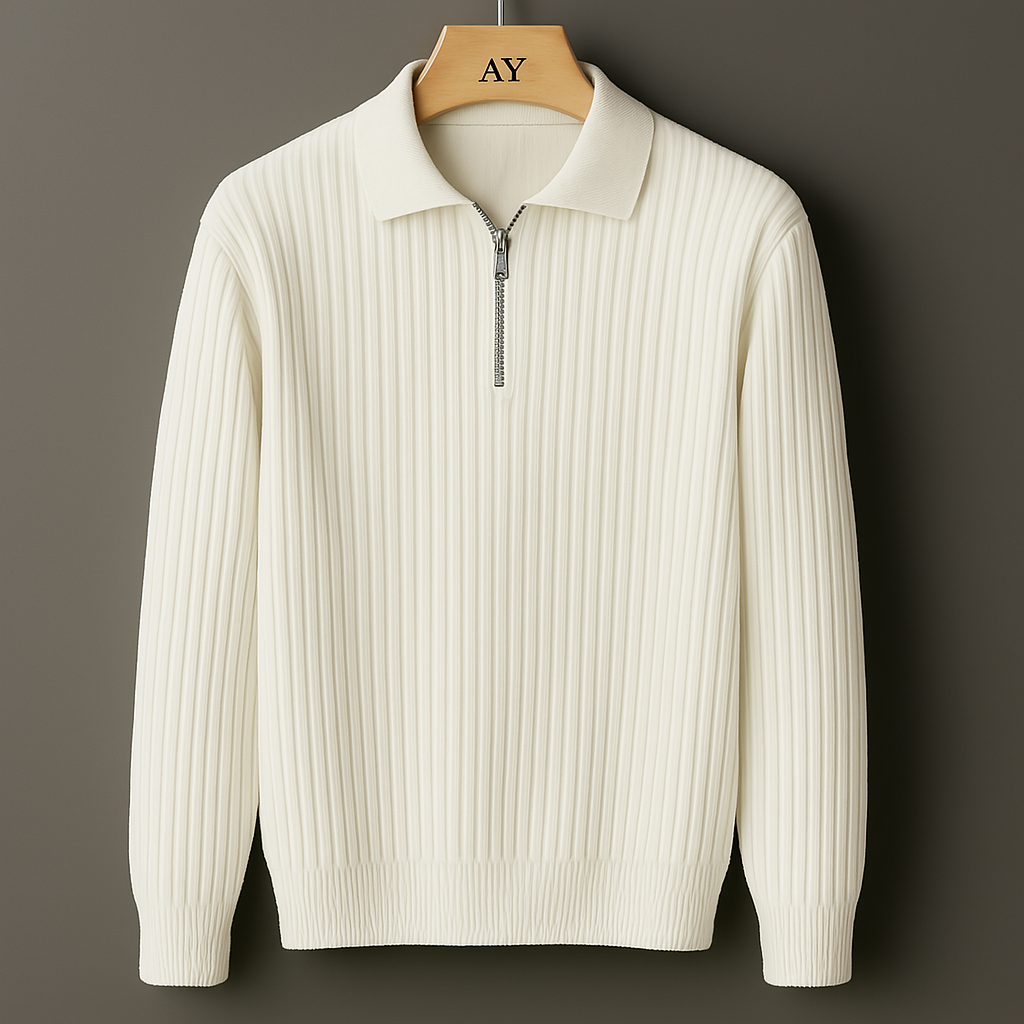Elliot Cotton Quarter-Zip Sweater