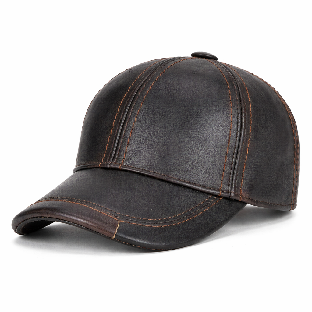 Montari Genuine Leather Vintage Cap