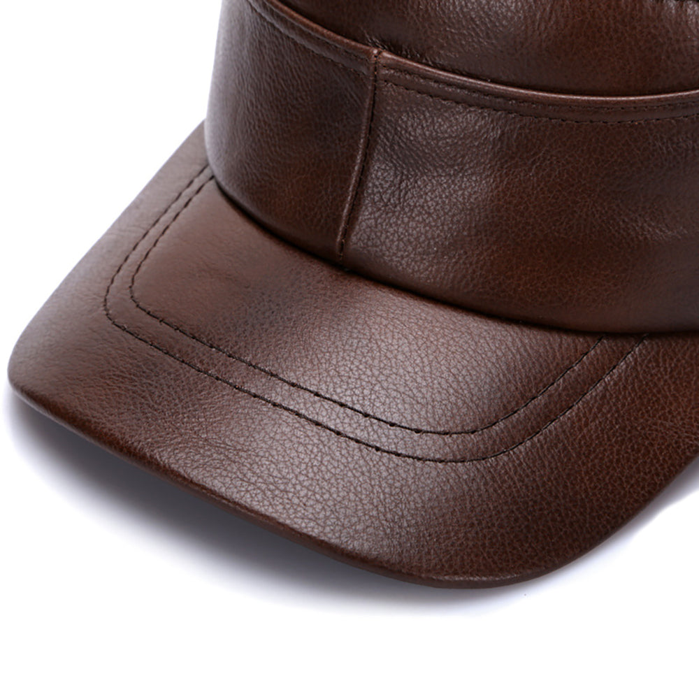 Montari Genuine Leather Cap
