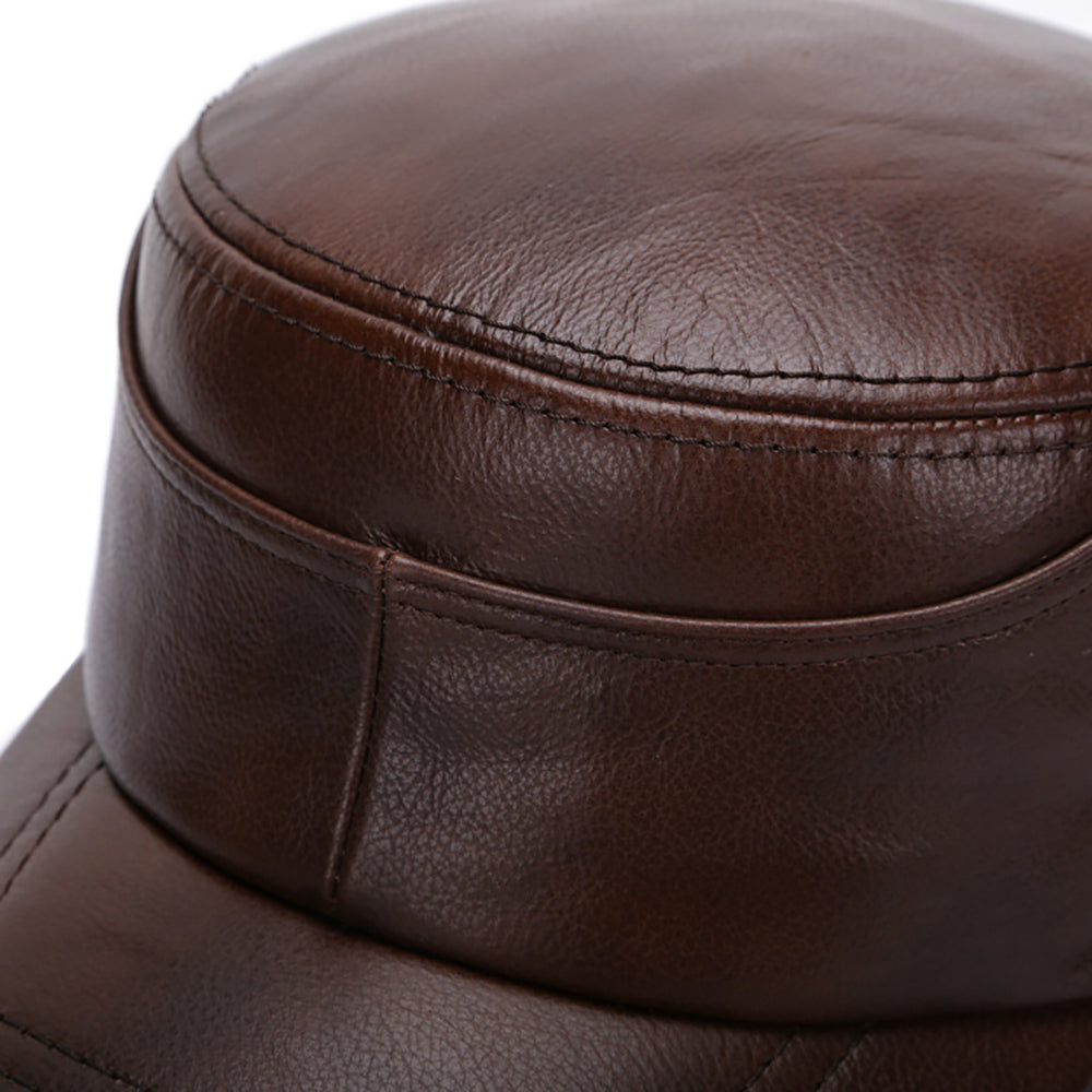Montari Genuine Leather Cap