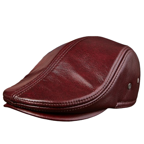 Montari Genuine Leather Beret Cap