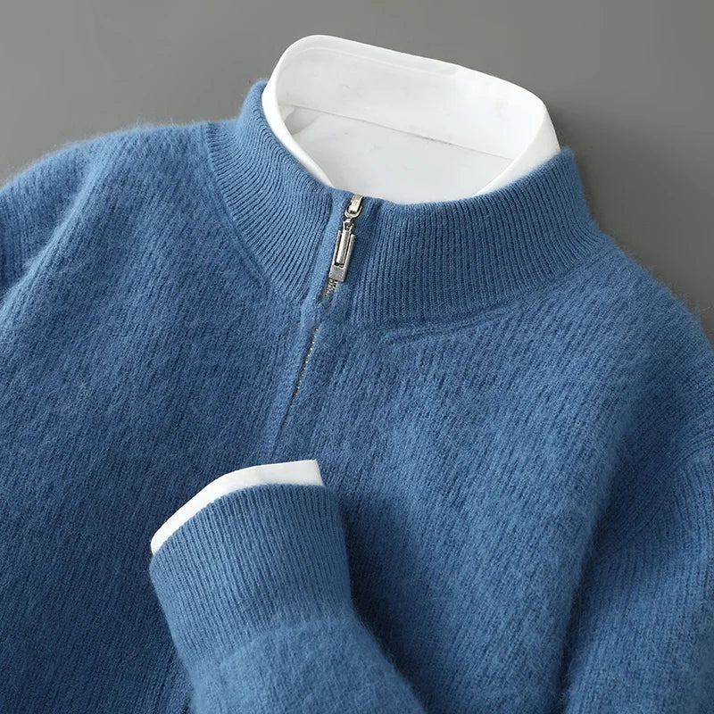 Vestori Cashmere Zip-Up Cardigan