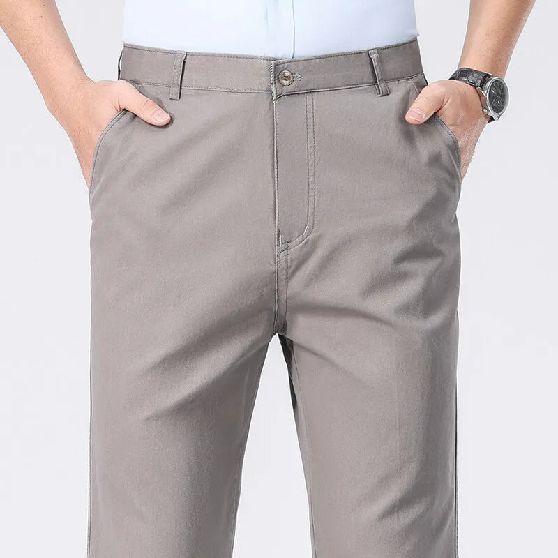 Montari Slim-Fit Cotton Pants