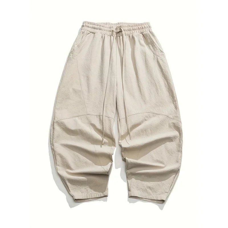 Camden Wide-Leg Cotton Pants