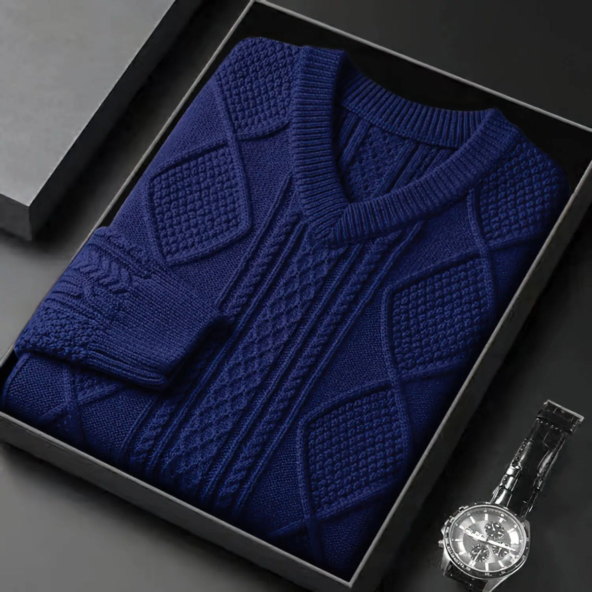 Montari Wool Cable-Knit Sweater