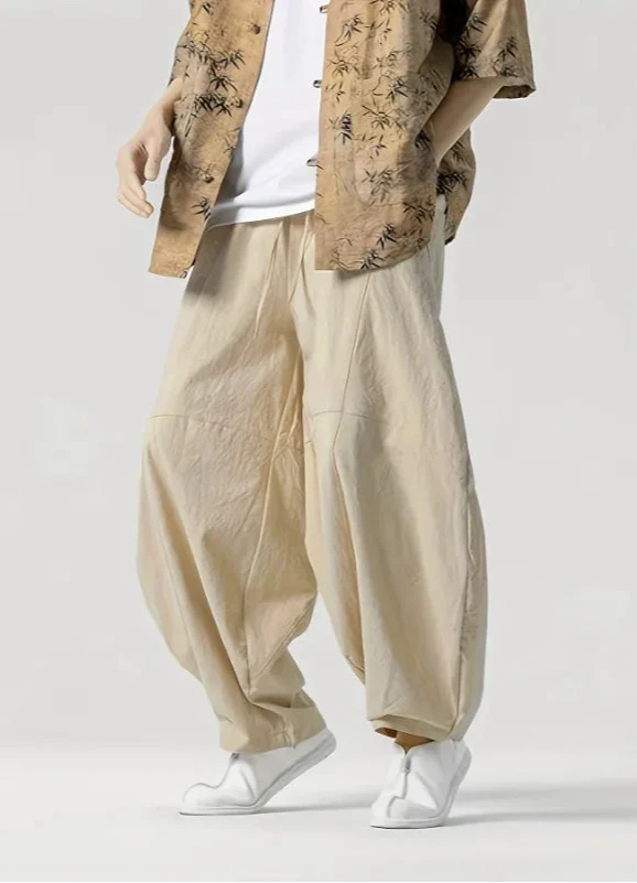 Camden Wide-Leg Cotton Pants