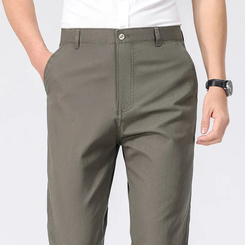 Montari Slim-Fit Cotton Pants