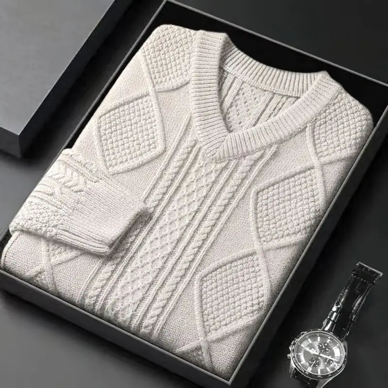 Montari Wool Cable-Knit Sweater