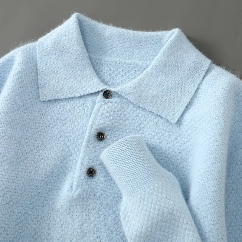 Vestori Cashmere Button-Up Sweater