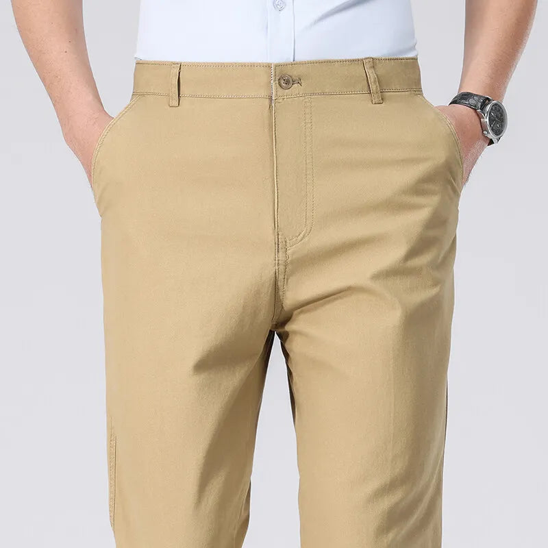 Montari Slim-Fit Cotton Pants