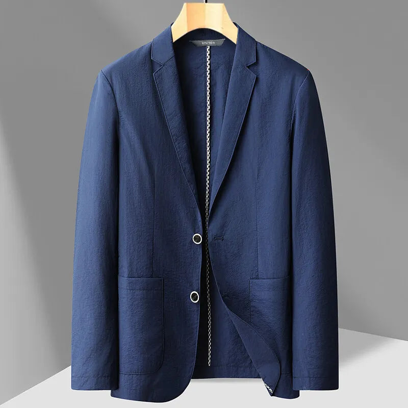 Vestori Linen Button-Up Blazer Jacket