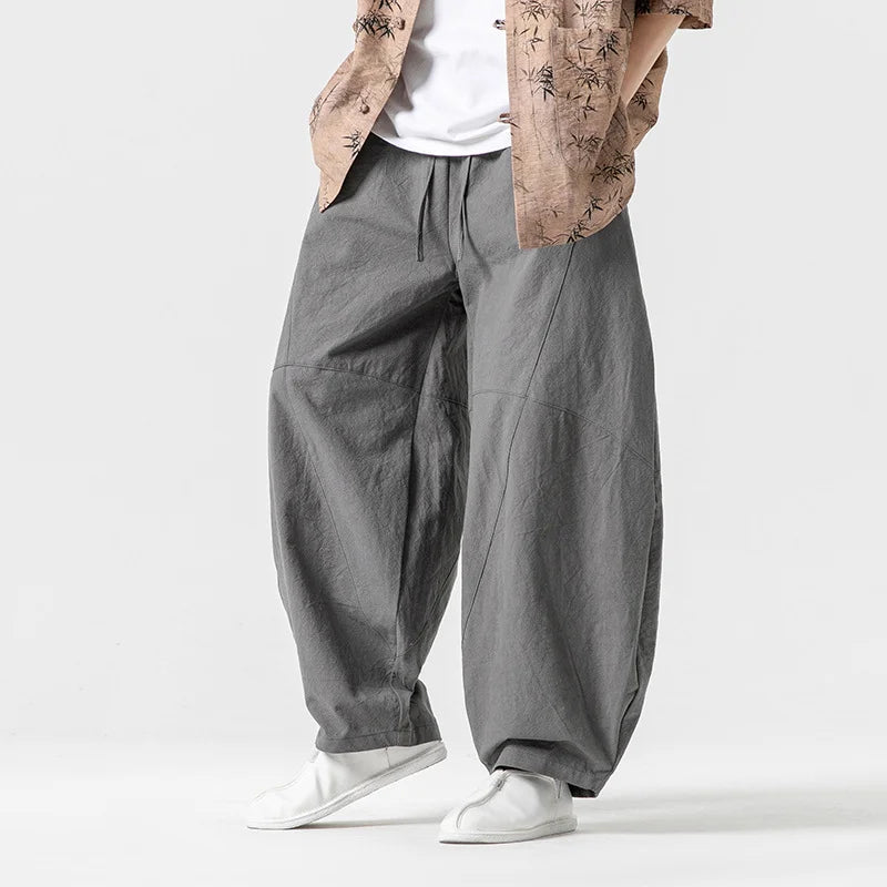 Camden Wide-Leg Cotton Pants