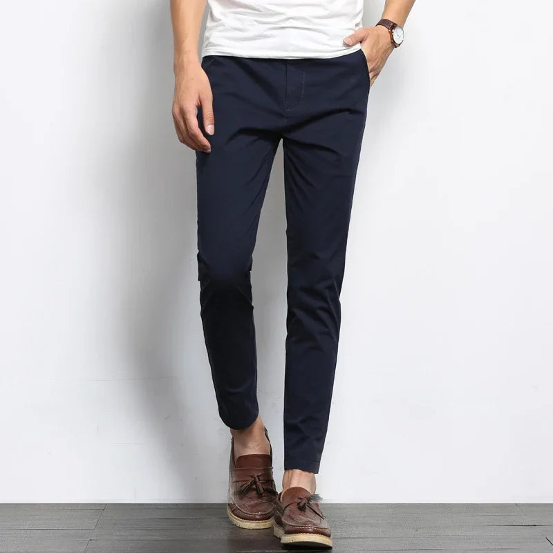 Montari Slim-Fit Cotton Pants