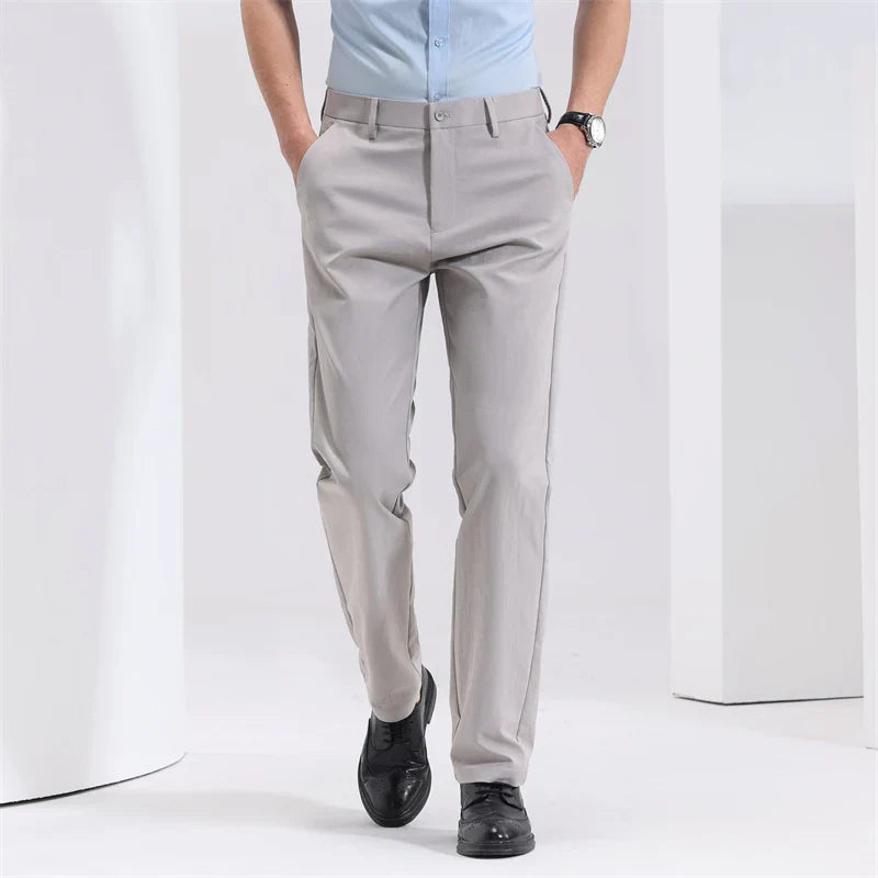 Montari Slim-Fit Cotton Pants