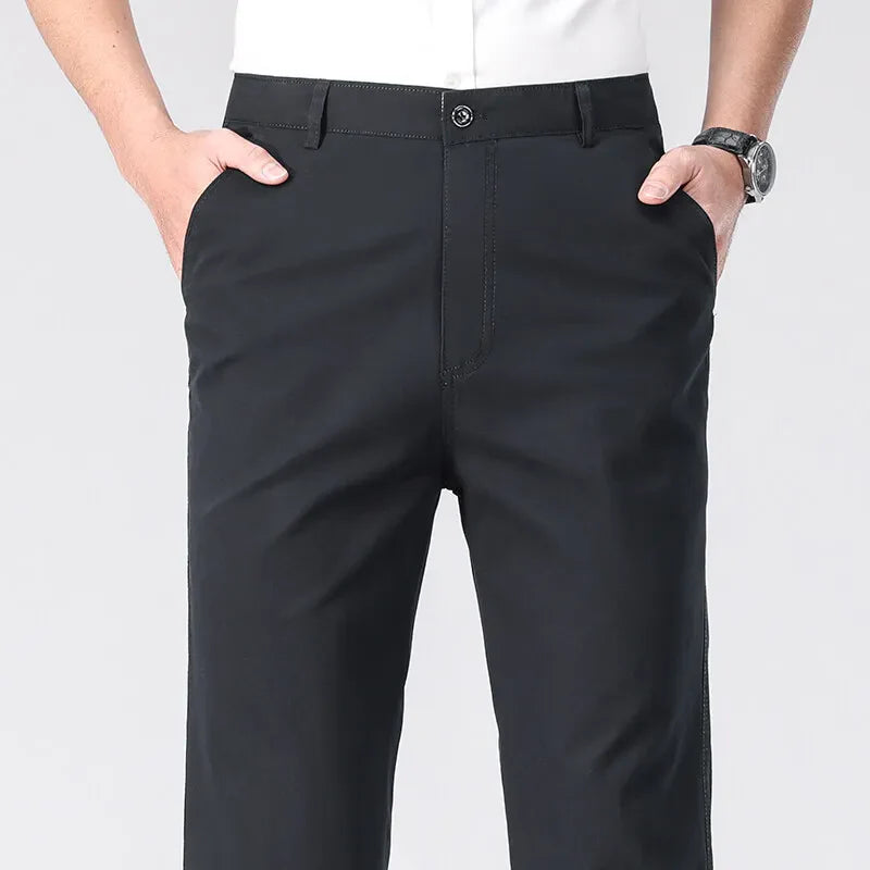 Montari Slim-Fit Cotton Pants