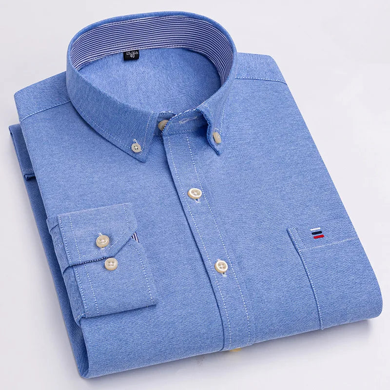 Corbin Cotton Button-Up Long Sleeve Shirt