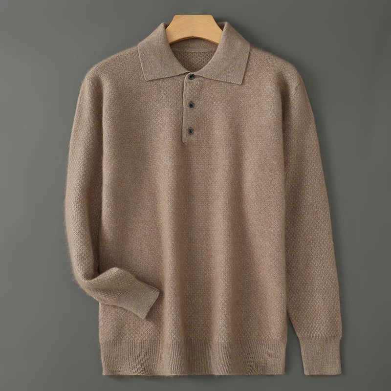 Vestori Cashmere Button-Up Sweater