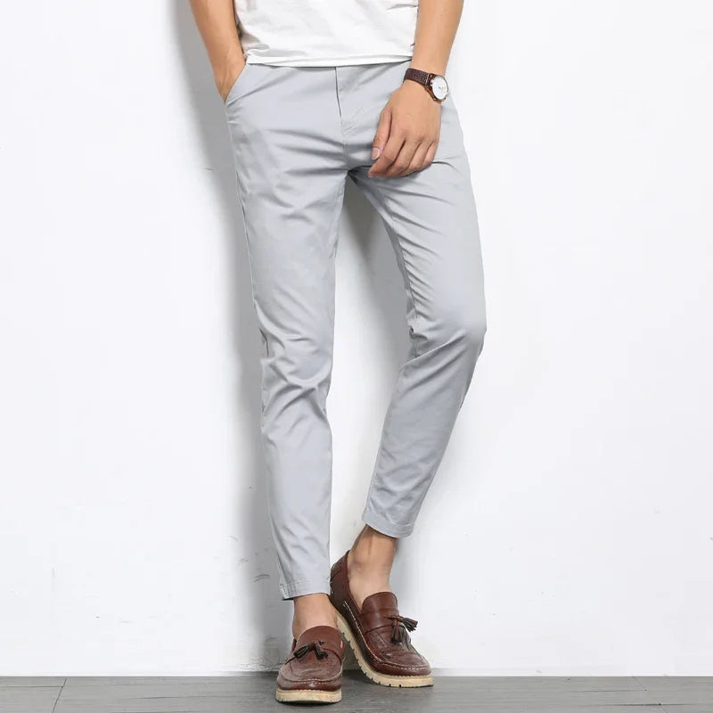 Montari Slim-Fit Cotton Pants