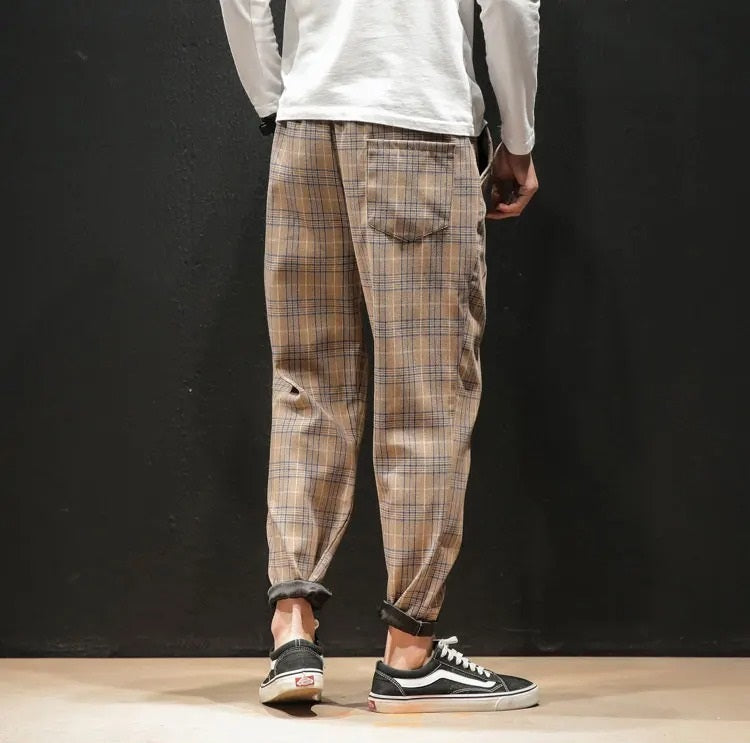 Harrison Cotton Plaid Pants
