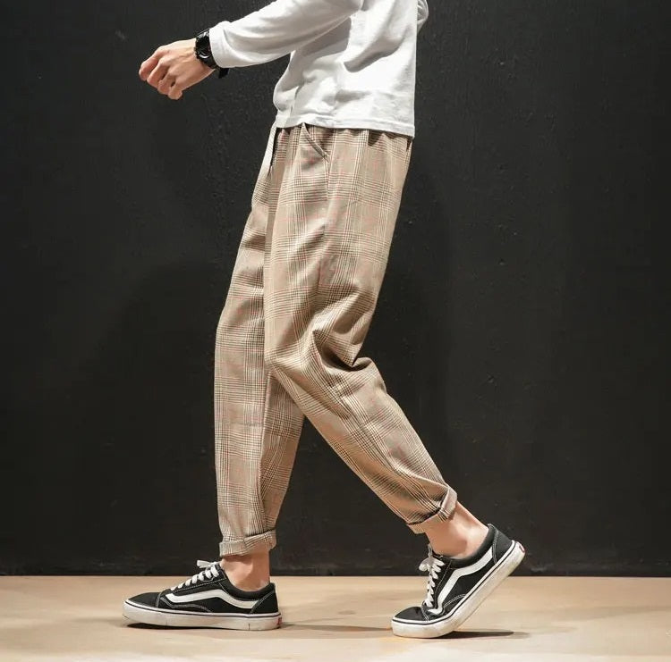 Harrison Cotton Plaid Pants