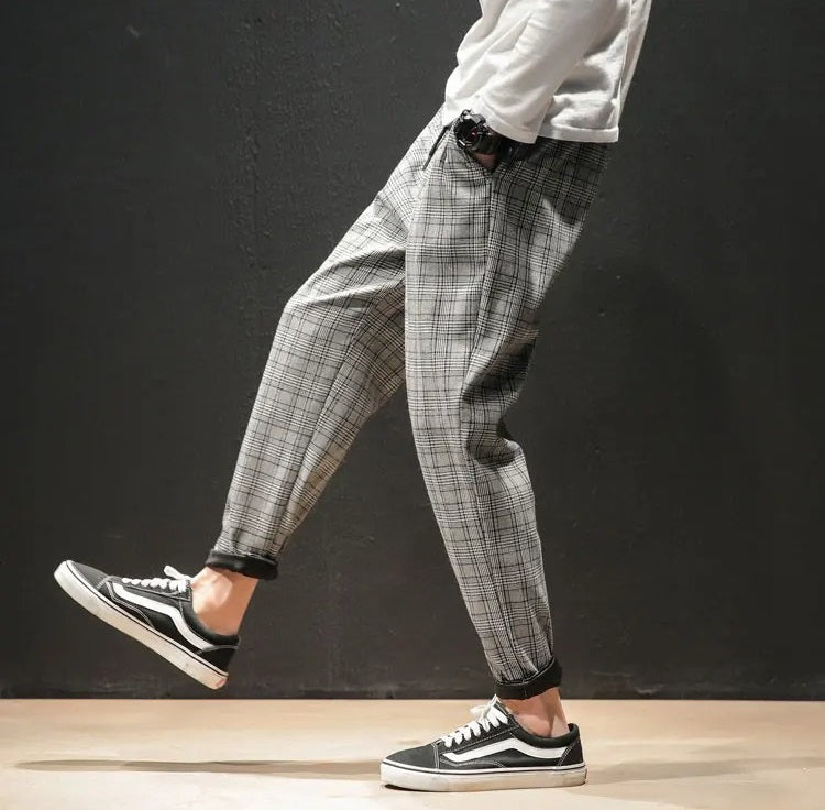 Harrison Cotton Plaid Pants