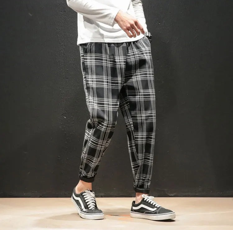 Harrison Cotton Plaid Pants