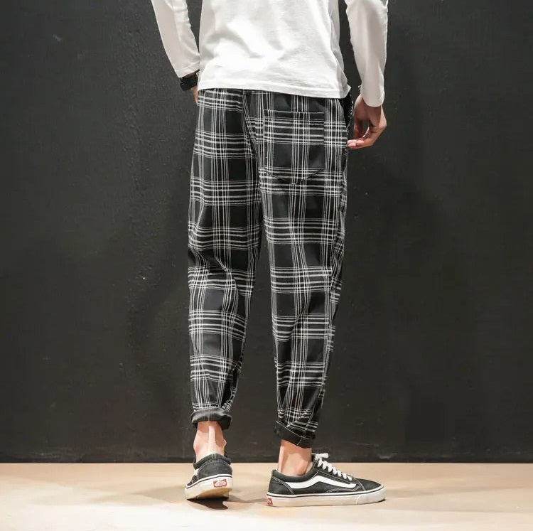 Harrison Cotton Plaid Pants