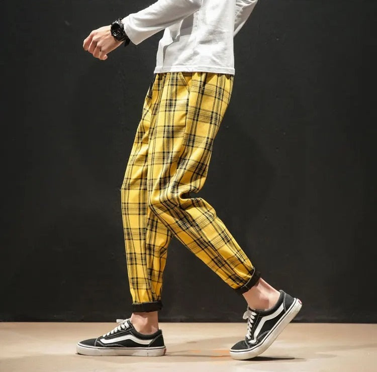Harrison Cotton Plaid Pants