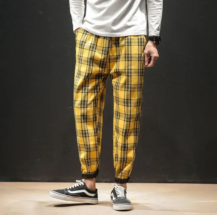 Harrison Cotton Plaid Pants