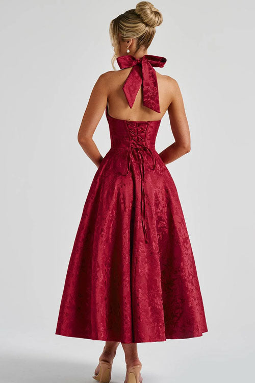 Jacquard Maxi Dress – Women's Wedding Guest Dress