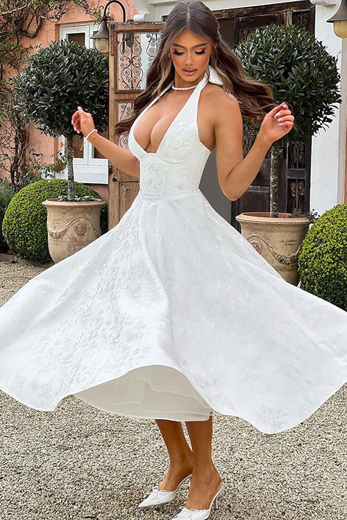 Jacquard Maxi Dress – Women's Wedding Guest Dress